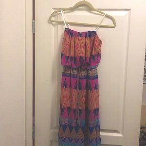 Colorful long maxi dress
